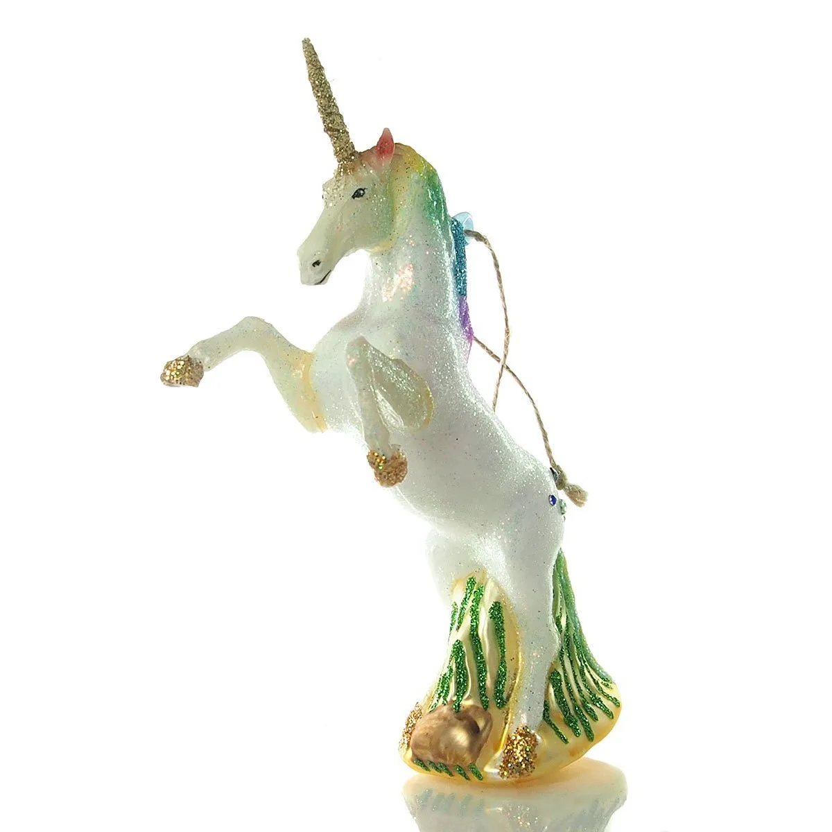 Rainbow Unicorn Ornament Tall