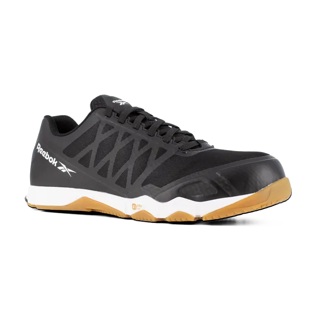 Reebok Men's Athletic Work Shoe - Black and Gum