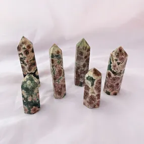 Rhyolite Flower Green Jasper Towers