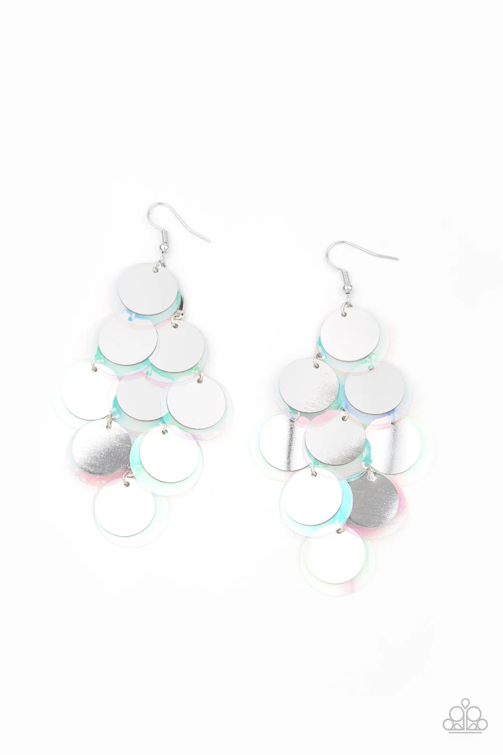 Sequin Seeker Silver-Earrings