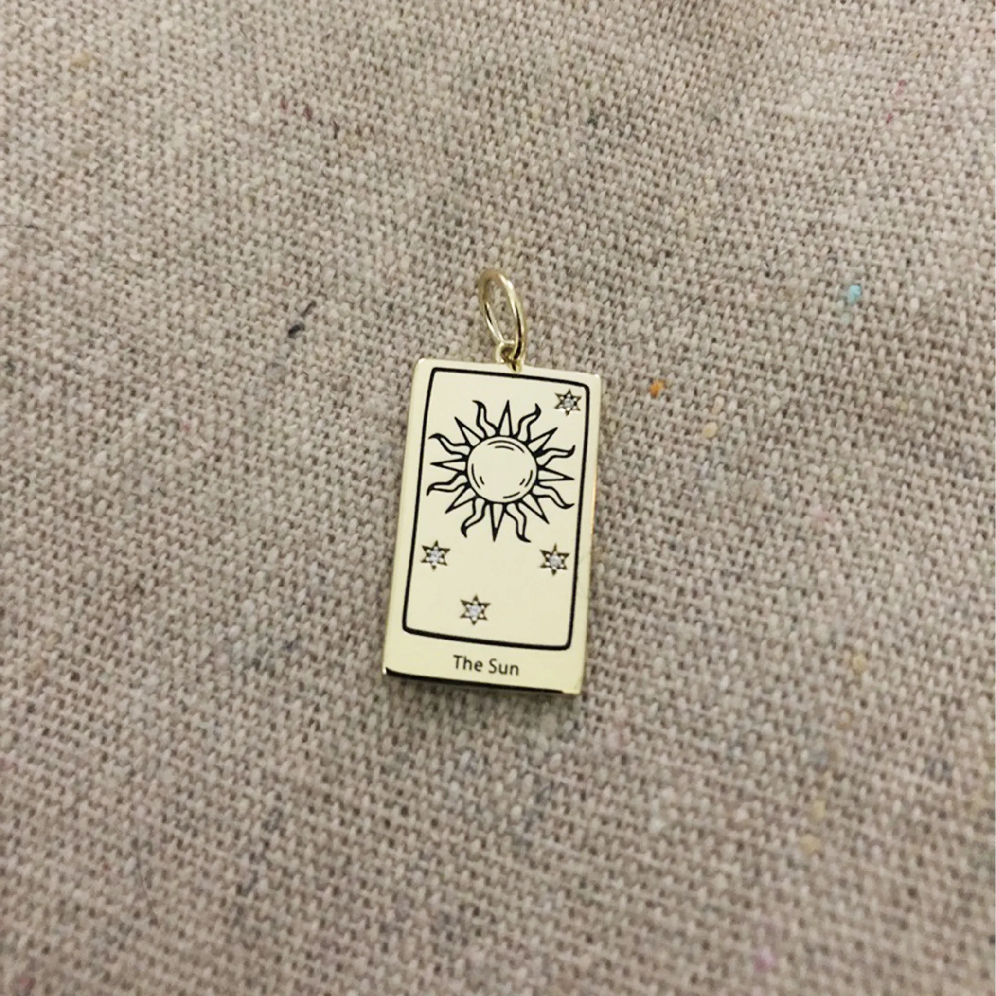 The Sun Tarot Charm