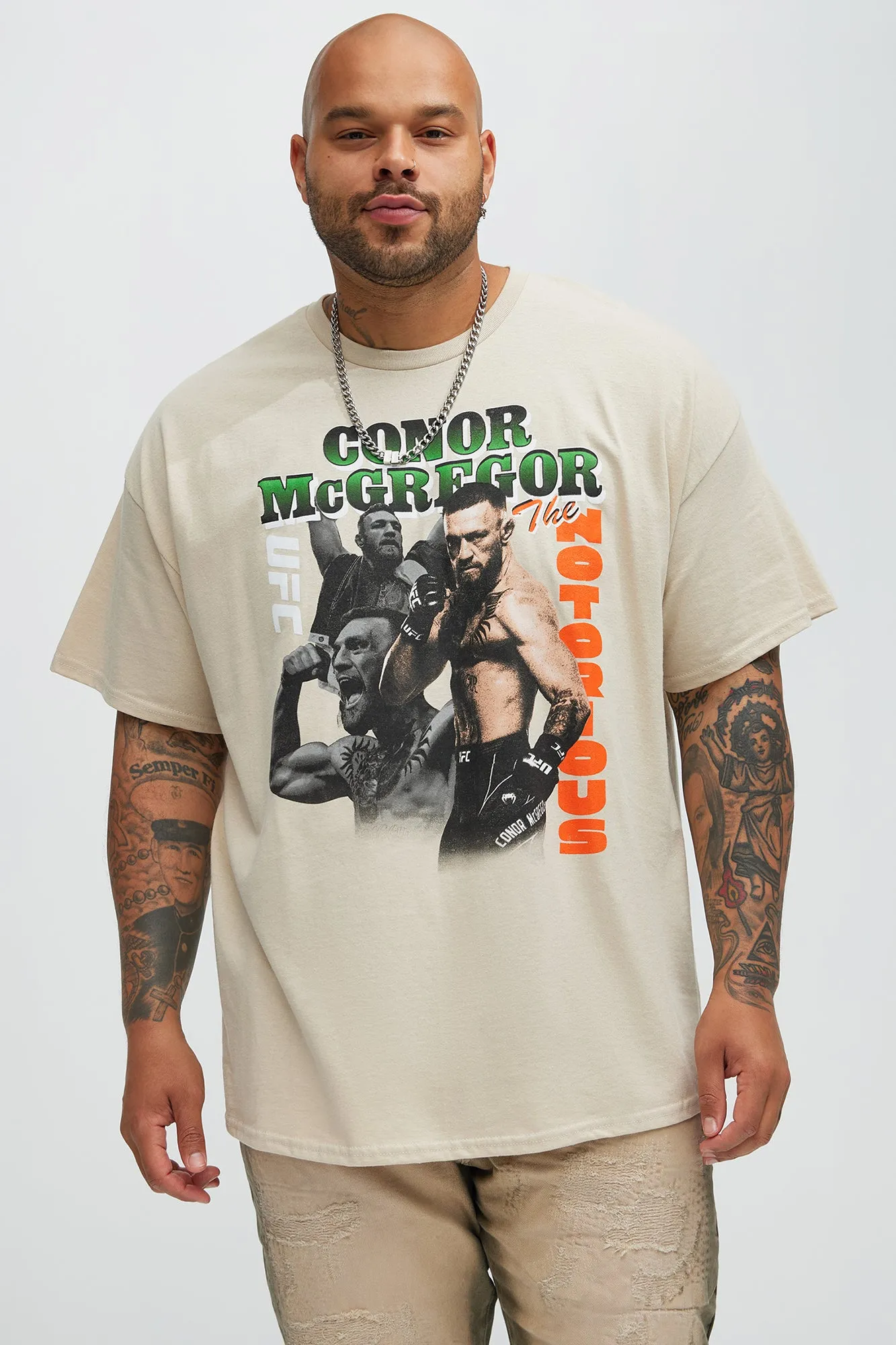 UFC Conor McGregor Short Sleeve Tee - Sand