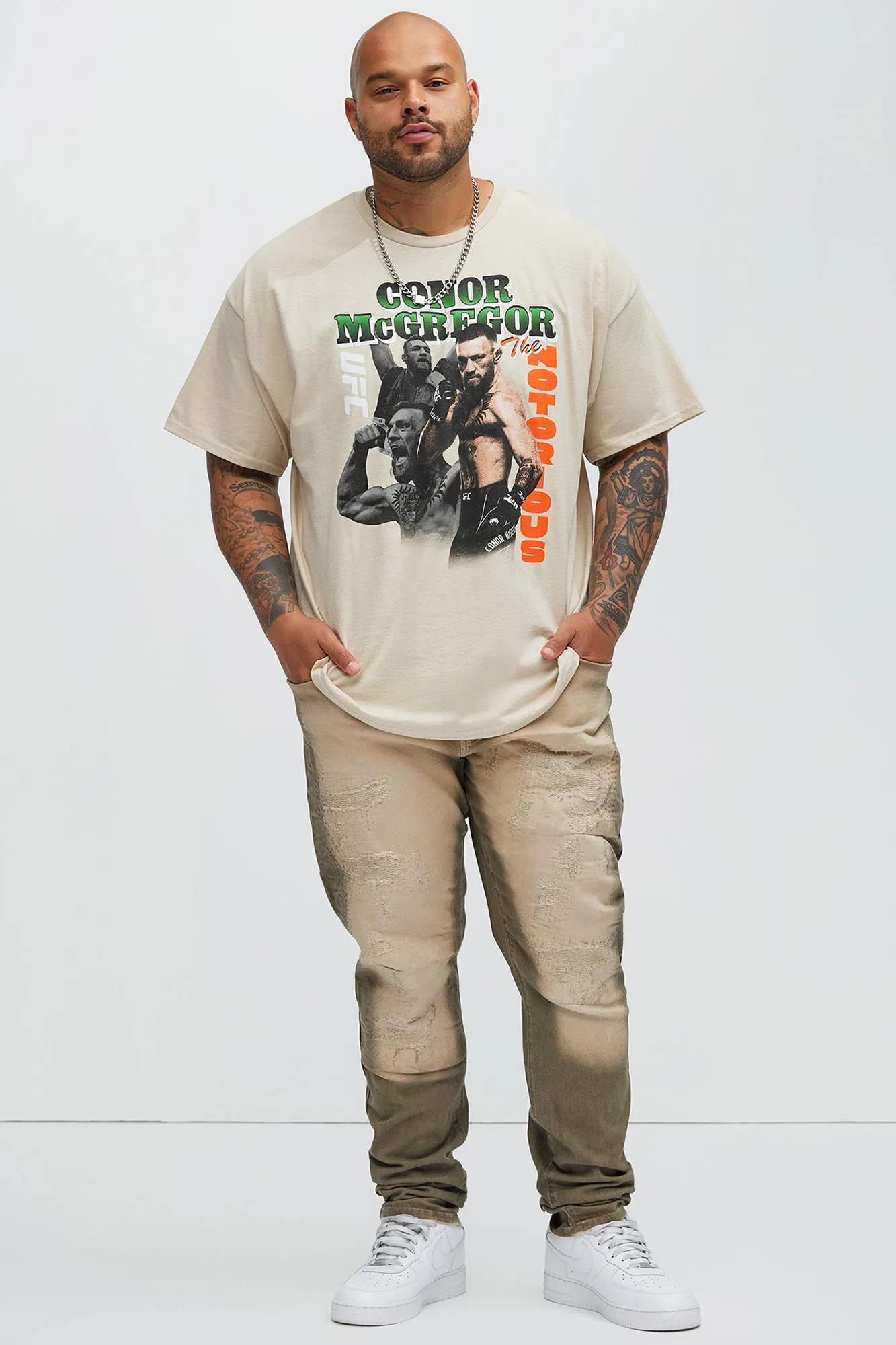 UFC Conor McGregor Short Sleeve Tee - Sand