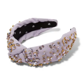 WISTERIA MIXED CRYSTAL WOVEN KNOTTED HEADBAND